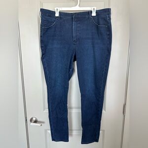 Express Skinny High Rise Midnight Blue Denim Jeans